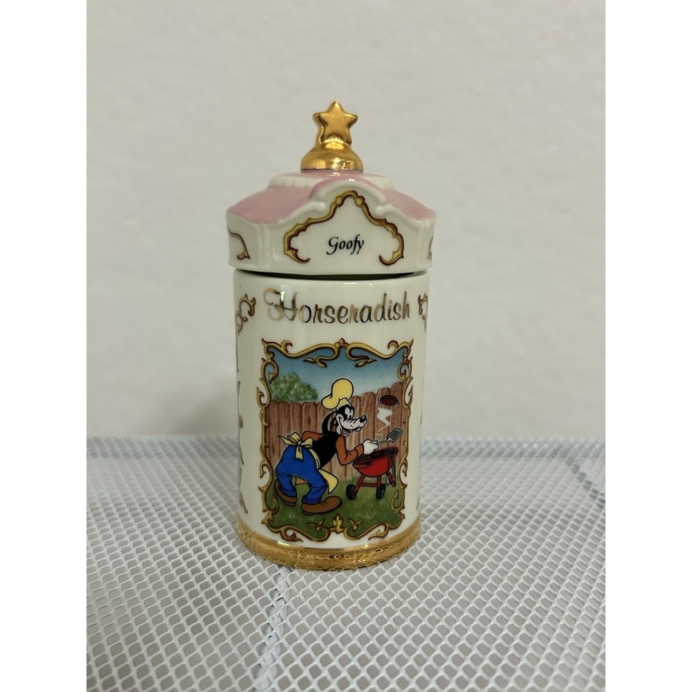 1995 Lenox Disney Spice Jar Collection Horseradish Goofy - Rare!